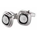 Sterling Silver Cufflinks w/ Dura Enamel Inset